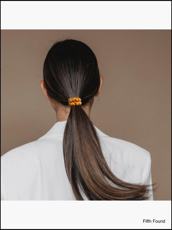 6 Pack Pure Mulberry Silk Hair Scrunchies Silk Hair Ties Set of 6